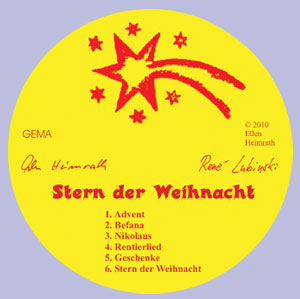 CD-Cover Stern der Weihnacht Label